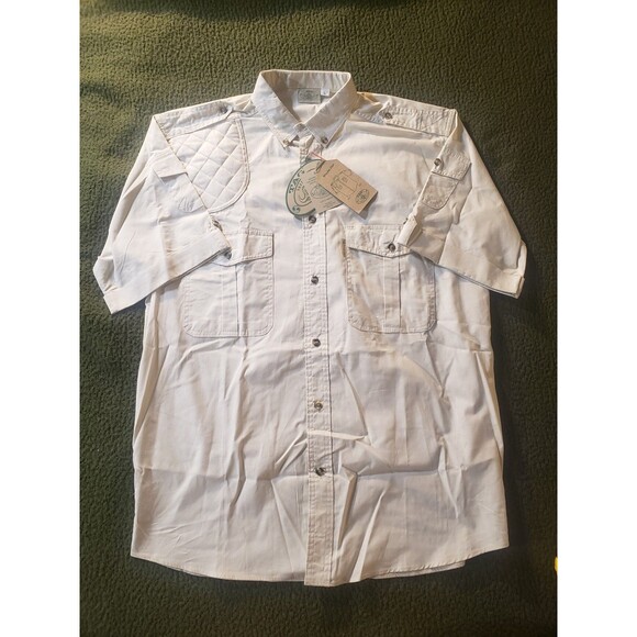 TAG SAFARI Mens Shooter Short Sleeve Stone Hunting Shooting Shirt NEW NWT - Picture 1 of 10